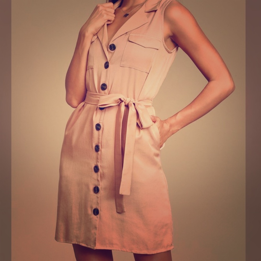 Button down dress w/o belt